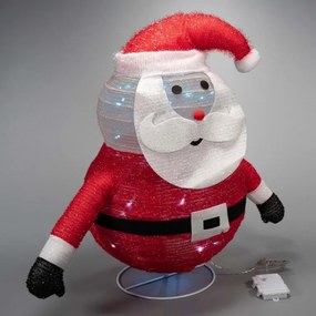 Decorațiune de Crăciun - Moș Crăciun, 30 LED, 58 cm