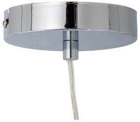 Lustră argintie cu abajur din sticlă ø 20 cm Baele – Bloomingville