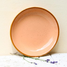 Farfurie adanca Gardena din ceramica corai 23 cm