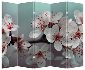 Paravan - Floare - roșie (210x170 cm)