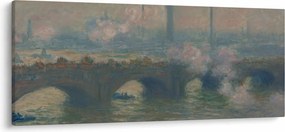 Tablou - Claude Monet, Waterloo Bridge, Gray Day, reproducere (120x50 cm)