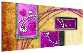 Tablou abstracție (120x50 cm)