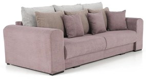 Canapea foarte spatioasa, violet, roz invechit, bej, GILEN BIG SOFA