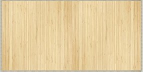 vidaXL Covor dreptunghiular, natural deschis, 100x200 cm, bambus