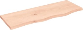 vidaXL Blat de baie, 80x30x2 cm, lemn masiv netratat