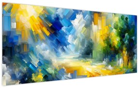 Tablou - Zi însorită abstractă (120x50 cm)