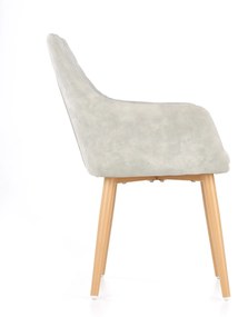 Scaun tapitat K287 gri - H 85 cm