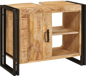 vidaXL Dulap de chiuvetă Maro 71 x 33 x 58 cm Lemn de mango solid