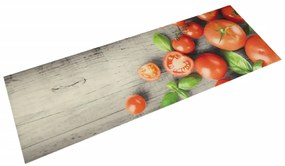 vidaXL Covor de bucătărie lavabil, model roșii, 60x180 cm, catifea