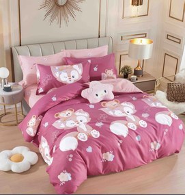 Lenjerie pat dublu, 6 Piese, Finet Premium
