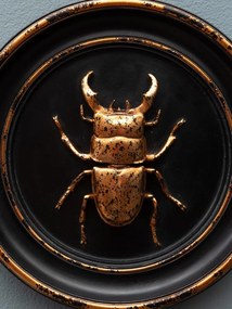 Decoratiune de perete din rasina, aspect vintage, Beetle