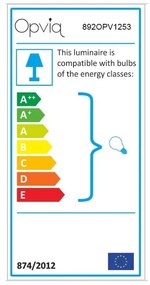 Aplică de perete neagră-albă Profil – Opviq lights
