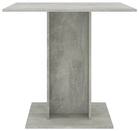 Masa de bucatarie, gri beton, 80x80x75 cm, PAL 1, Gri beton