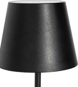 Lampă de masă neagră cu LED reglabil și reîncărcabil IP54 - Murdock