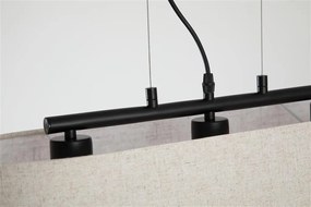 Lustra suspendata cu abajur oval in Hessian