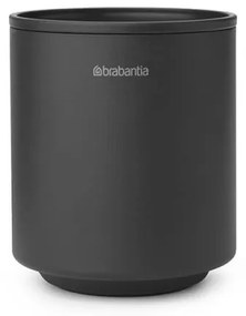 Brabantia MindSet suport periuță de dinți 1005684, Curățare ușoară, Deschidere largă, Acoperire minerală, Gri închis