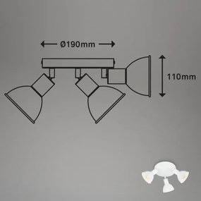 Spot Briloner 2674-036 RETRO 3xE14/25W/230V alb