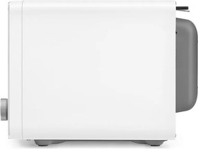 Cuptor cu microunde combinat cu aer cald SMEG Collezione MOC02WHMEU, 900 W, 27 l, 25 de programe, închidere lină, setări personalizate, alb mat