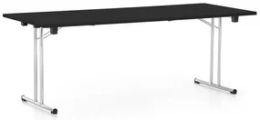 Masa plianta 200 x 80 cm, neagra