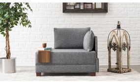 Fotoliu de colț TULA, gri, orientare dreaptă