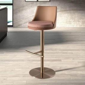 Scaun de bar pivotant cu inaltime reglabila Stool maro