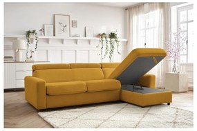 Colțar galben muștar extensibil (cu colț variabil) Monaco – Bobochic Paris