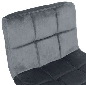 JAKS SCAUN DE BAR ARAKO BLACK VELOUR GRAFIT