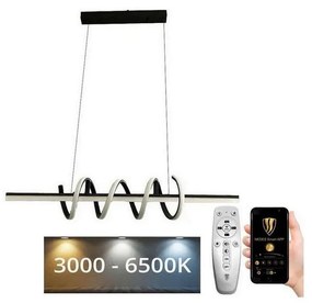 Lustră LED dimabilă pe cablu LED/70W/230V 3000-6500K + telecomandă