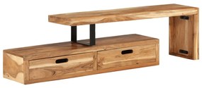 vidaXL Comodă TV (118-200) x 30 x 40 cm, lemn masiv de acacia
