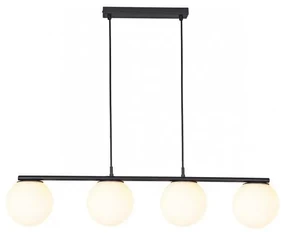 Lustră pe cablu BOWLING 4xE27/42W/230V negru Redo 01-3156