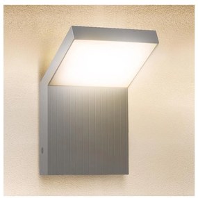 Brilagi - Aplica exterioară de perete RIANO LED/8W/230V argintie IP65