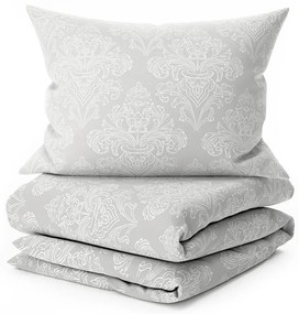 Lenjerie de pat din bumbac AZORIENT gri Dimensiune lenjerie de pat: 70 x 90 cm | 140 x 200 cm