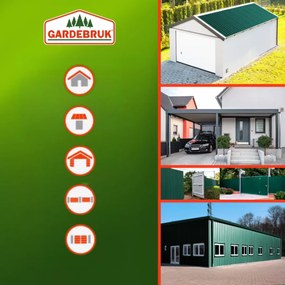 Tablă trapezoidală ARON, set 14 bucăți, 110×46 cm, verde Gardebruk