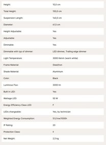 Lustra LED suspendata cu 3 spoturi BERLIN negru/auriu