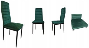 JAKS SCAUN DE SUFRAGERIE VELVET BLACK - VERDE
