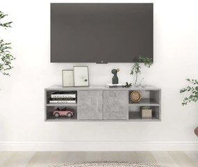 vidaXL Raft de perete, gri beton, 102x30x29 cm, PAL