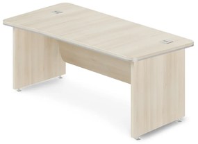 Birou de colț TopOffice Premium 203,2 x 102,7 cm, stânga, salcâm deschis