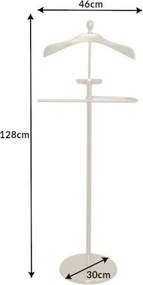 Suport pentru haine Herrendiener 128cm auriu