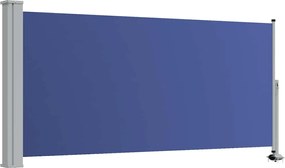 vidaXL Copertină laterală retractabilă de terasă, albastru, 120x300 cm