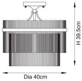 Lustră aplicată Endon 112575 MARIETTA 3xE14/7W/230V alamă/transparent
