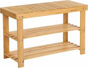 Banca Multifunctionala cu Spatiu Depozitare, Bambus, Natural, Vasagle, LBS04N
