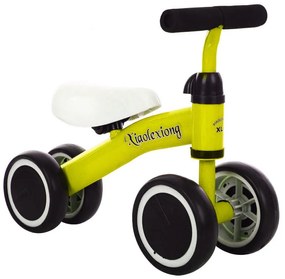 Mini bicicleta cu 4 roti fara pedale, 12 - 36 luni, Galben, Tricicleta