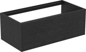 Dulap baza suspendat Ideal Standard Atelier Conca finisaj stejar inchis 1 sertar 100 cm