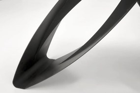 Masa extensibila Hilario marmura neagra/negru - L180-260 x l90 x H75