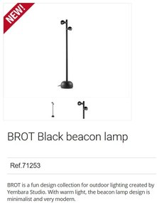 Stalp LED de iluminat exterior BROT 2L H-90cm