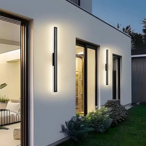 Brilagi - Aplică LED de exterior LINEO LED/24W/230V 3000K IP65 negru