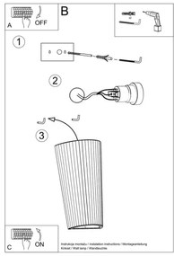Aplică LANA 1xE27/60W/230V