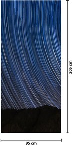 Fototapet pentru ușă - Cerul înstelat noaptea (95x205cm)