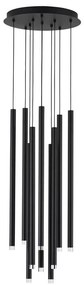 Lustra cu 10 pendule LED design tubular DANDIA