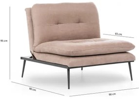 Fotoliu extensibil SPEAKY maro